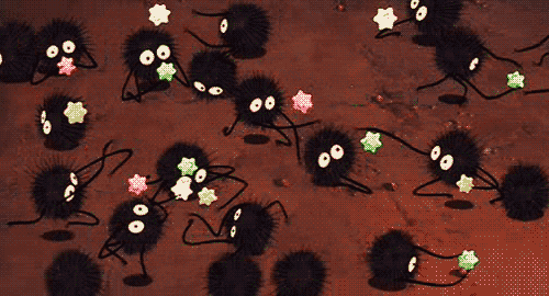 Soot Sprites from Spirited Away